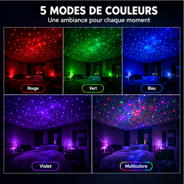 Plusieurs modes de couleurs pour varier l'ambiance